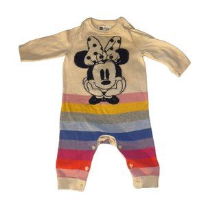 gap baby DISNEY Minnie Mouse Rainbow sweater knit one piece 3-6 months